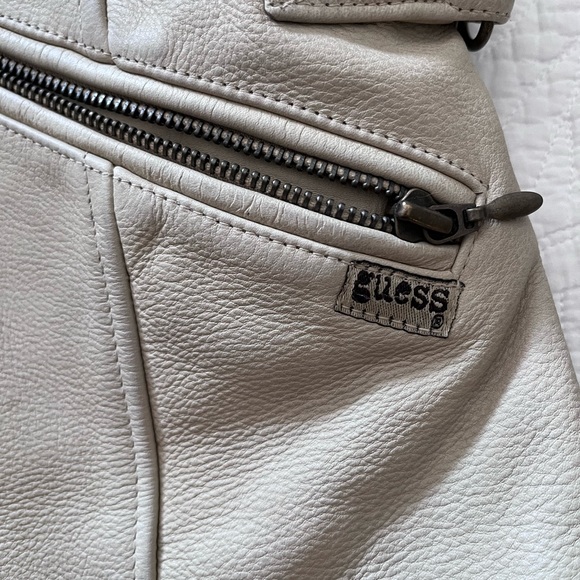 Guess Women's Tan‎ Leather Jacket - Picture 6 of 7